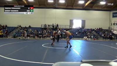 157 lbs Cons. Round 4 - Jeremy Manibog, Cal State Bakersfield vs Tristan Fernandez, San Francisco State