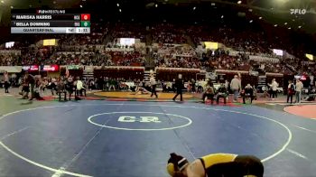 G - 115 lbs Quarterfinal - Bella Downing, Flathead (Kalispell) Girls vs Mariska Harris, Helena Capital Girls