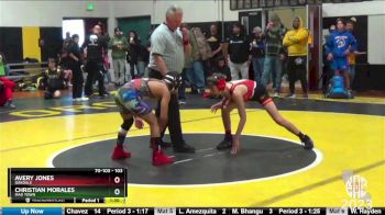 103 lbs Champ. Round 2 - Avery Jones, Oakdale vs Christian Morales, Mad Town