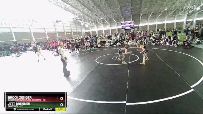 78 lbs Quarters & Wb (16 Team) - Brock Zesiger, Sanderson Wrestling Academy vs Jett Brenner, Shootbox