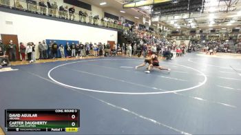 165 lbs Cons. Round 3 - David Aguilar, Arcadia vs Carter Daugherty, Turtle Lake/Clayton
