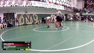 215 lbs Champ. Round 1 - Eian Englehart, Avon Ohio vs Nick Pfeiffer, Clay (Oregon)