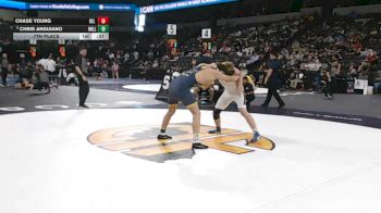 157 lbs 7th Place - Chase Young, Del Oro (SJ) vs Chris Anguiano, Millikan (SS)