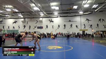 197 lbs Round 3 (12 Team) - Preston Calvert, Adrian vs Keaton Grider, West Liberty