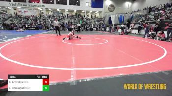 52 lbs Quarterfinal - Kayden Arevalos, Socal Grappling Club vs Elliot Dominguez, Silver State Wrestling Academy