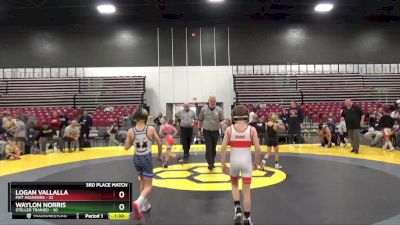 60 lbs Placement Matches (8 Team) - Waylon Norris, Steller Trained vs Logan Vallalla, Mat Assassins