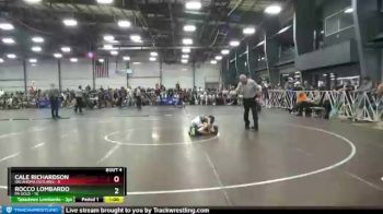 76 lbs Round 2 - Rocco Lombardo, PA Gold vs Cale Richardson, Oklahoma Outlaws