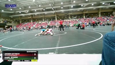 110 lbs Quarterfinal - Mabel Rogers, Rogue Warrior vs Jayden Gittrich, Wichita Blue Knights