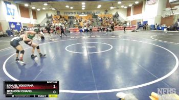 126 lbs Quarterfinal - Brandon Chiang, Irvine vs Samuel Yokoyama, Los Alamitos