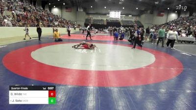 88 lbs Quarterfinal - Greyson Wilde, The Colosseum Training Center vs Jase Seto, Harris County Wrestling Club