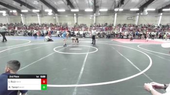 120 lbs 2nd Place - Isaiah Ruiz, NM Bad Boyz vs Richard Tanori, Mustang WC