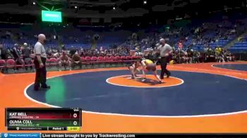 100 lbs Cons. Round 3 - Kat Bell, Lombard (Montini) vs Olivia Coll, Edwardsville (H.S.)