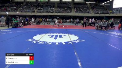 145 lbs Round Of 16 - Kymani Young, Petersburg vs Carson Easlick, Herndon