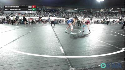 110 lbs 3rd Place - Charlie Turner, Cowboy Wrestling Club vs Talli Washington, Woodland Wrestling Club