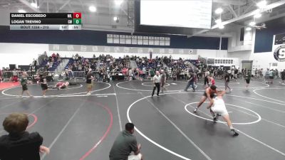 215 lbs Cons. Round 2 - Daniel Escobedo, Millikan vs Logan Trevino, ChurchBoyz WC