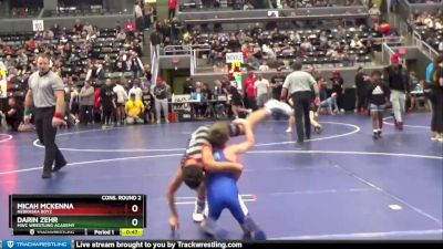 80 lbs Cons. Round 2 - Micah McKenna, Nebraska Boyz vs Darin Zehr, MWC Wrestling Academy