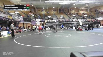285 lbs Semifinal - Brody Chambers, Gypsum-Southeast Of Saline HS vs Boone White, Caney Valley HS