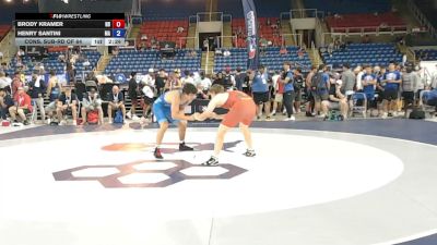 165 lbs Cons. Sub-rd Of 64 - Brody Kramer, North Dakota vs Henry Santini, Massachusetts