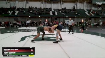 197 lbs Cons. Semi - Hayden Walters, Michigan vs Remy Cotton, Michigan State