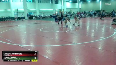 157 lbs Round 1 (10 Team) - Joseph Pannunzio, Canfield vs Luke Knaub, Team Montana Laurel