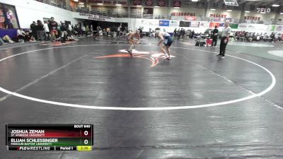 149 lbs Cons. Round 3 - Joshua Zeman, St. Ambrose University vs Elijah Schlessinger, Missouri Baptist University