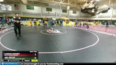 60 lbs Champ. Round 2 - Wes Braun, DAKOTA RATTLERS WRESTLING CLUB vs Landon Swaney, Belle Fourche Broncs