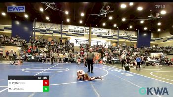 52 lbs Final - Denver Potter, Cushing vs Mitchell Little, Oklahoma Wrestling Academy