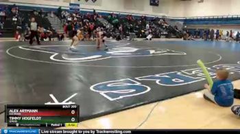 120 lbs Cons. Round 4 - Timmy Hogfeldt, GMLOS vs Alex Artmann, Elk River