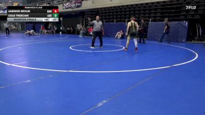 152 lbs Quarterfinal - Jamison Devlin, Harrison Twp vs Cole Trzeciak, Lansdale