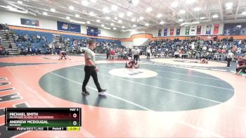 157 lbs Cons. Round 3 - Andrew McDougal, Roanoke vs Michael Smith, Milwaukee School Of Engineering