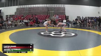 112 lbs Placement Matches (8 Team) - Hayden Lauterback, Team Revival vs Carter Kinard, Rebellion