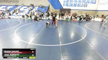 45-47 lbs Round 2 - Keagan Sanchez, Sanderson Wrestling Academy vs Asael Rodriguez, Northside Wrestling