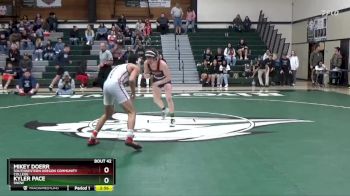 125 lbs 3rd Place Match - Mikey Doerr, Southwestern Oregon Community College vs Kyler Pace, Snow