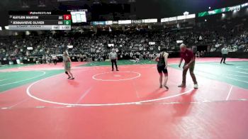 134 lbs Champ. Round 1 - Kaylen Martin, AVL1 vs Jennavieve Oliver, Unattached