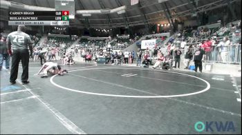 80 lbs Consi Of 8 #2 - Reilas Sanchez, Locust Grove Youth Wrestling vs Ryder Cleavinger, F-5 Grappling