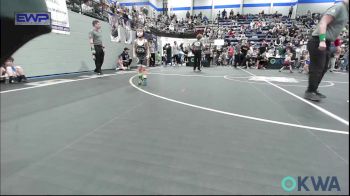 52 lbs Round Of 16 - Abram Allred, Blanchard Wrestling Club vs Kash Knapski, Kingfisher YellowJackets