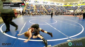 43 lbs Final - Waylon Pearson, Barnsdall Youth Wrestling vs Tyler Korb, Vinita Kids Wrestling