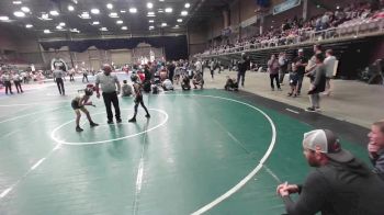 65 lbs Semifinal - Gunnison Mutz, Team Taneisha WC vs Parker French, Bearcave WC