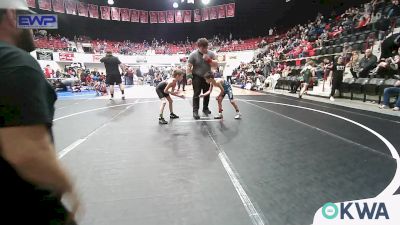 55 lbs 3rd Place - Jonah Aguayo, Grove Takedown Club vs Zane Henley, Tahlequah Wrestling Club