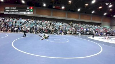150 lbs Cons. Round 2 - Mose Posiulai, Kamehameha vs Kaylen Brown, Skyline