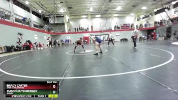 125 lbs Cons. Round 4 - Mason Gutenberger, UMary vs Brady Carter, East Stroudsburg