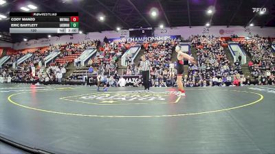 120 lbs Quarterfinals (8 Team) - Cody Manzo, Whitehall HS vs Eric Bartlett, Lakewood HS