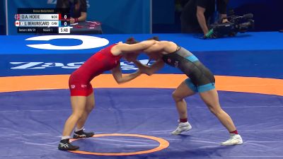 59 kg Final 3-5 - Othelie Annette Hoeie, Norway vs Laurence Beauregard, Canada