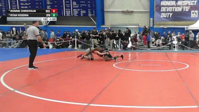 157 lbs Cons. Round 4 - Ryan Kozdra, Springfield vs Ronnie Christolin, Wesleyan (ct)