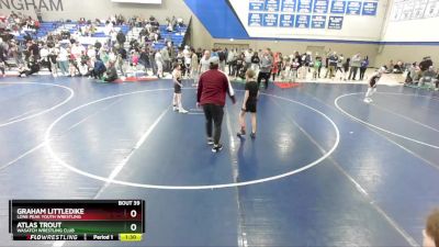 76 lbs Champ. Round 2 - Atlas Trout, Wasatch Wrestling Club vs Graham Littledike, Lone Peak Youth Wrestling