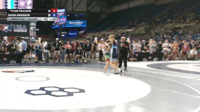138 lbs Champ. Rd Of 128 - Tyler Paulson, Wisconsin vs Gavin Swenson, North Dakota