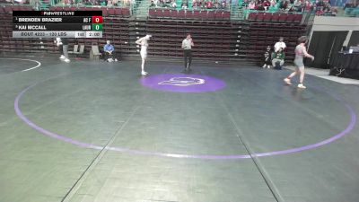 120 lbs Semifinal - Brenden Brazier, AC Flora vs Kai McCall, Laurens