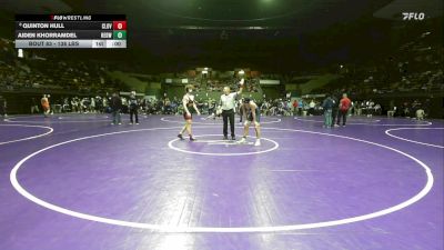 138 lbs Round Of 32 - Quinton Hull, Clovis West vs Aiden Khorramdel, Redwood -Visalia