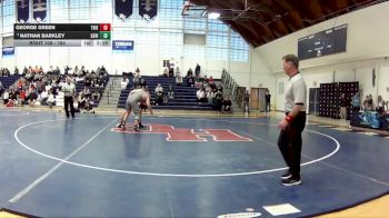 184 lbs 3rd Place Match - Nathan Barkley, St. Vincent College vs George Green, Thiel College