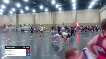 144 lbs Quarterfinal - Maksim Brock, Unattached vs James Searcy, Conch Republic Wrestling Club